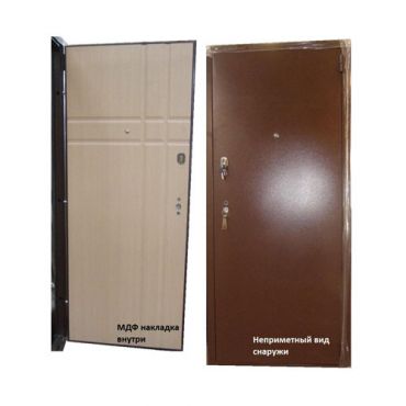 Двери металлические + МДФ FN 001 960x2050 mm, PU - пена