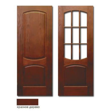 Двери Капри-6 (красное дерево) фортифицированные, ТМ Шервуд