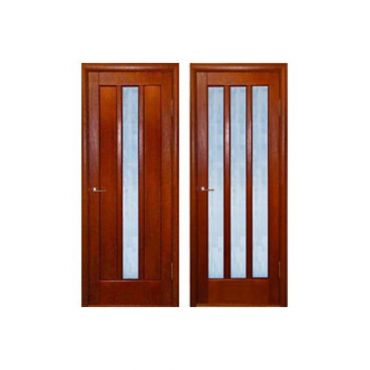 Двери Трояна шпонированные со стеклом (светлый/темный дуб), ТМ Шервуд