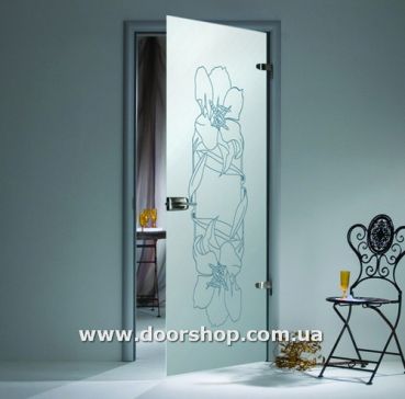 Стеклянные двери Флора 3, ТМ SKLO+GLAS